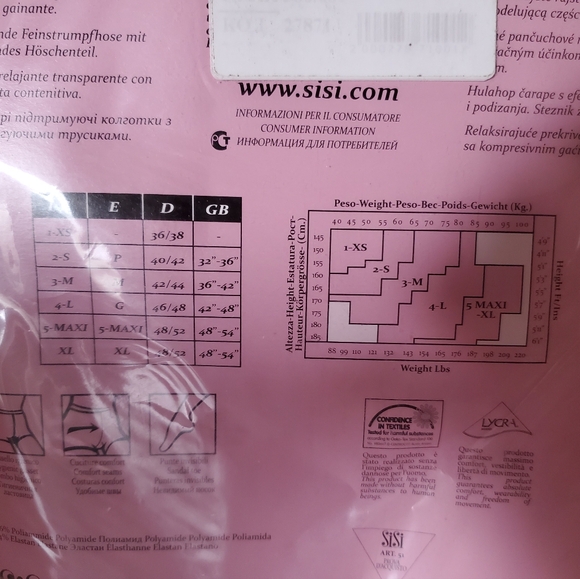 SiSi Tights 5-Maxi Nero 70 den - Picture 3 of 3